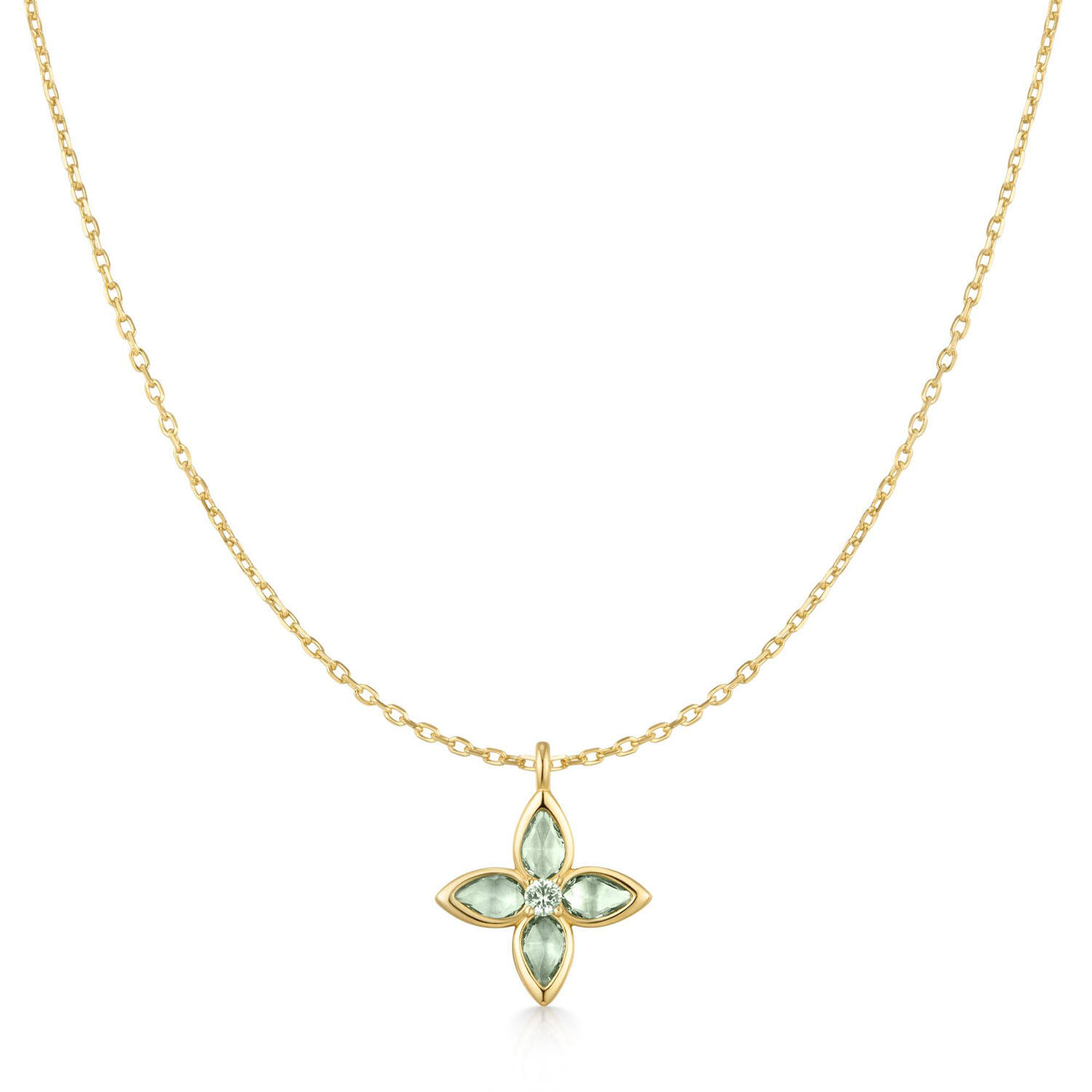  Ripple Joy - Silver / 14kt GP - Zirconia - 50cm